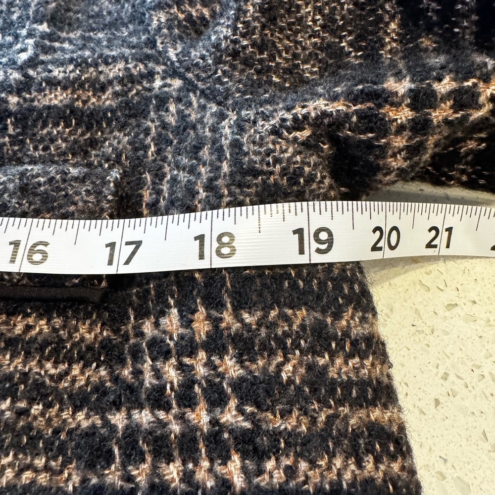 Dea Kudibal Gwyneth Collarless Wool Blend Plaid Jacket Danish Designer Small - Picture 9 of 12